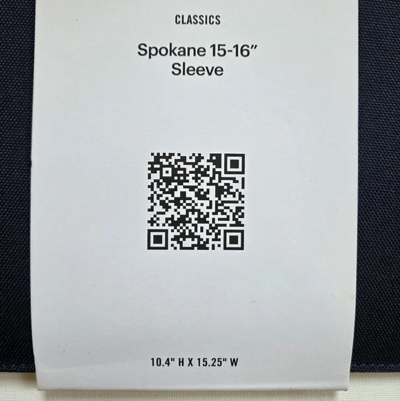 NWT Herschel Spokane 15–16” Laptop Sleeve | Black - Picture 5 of 5